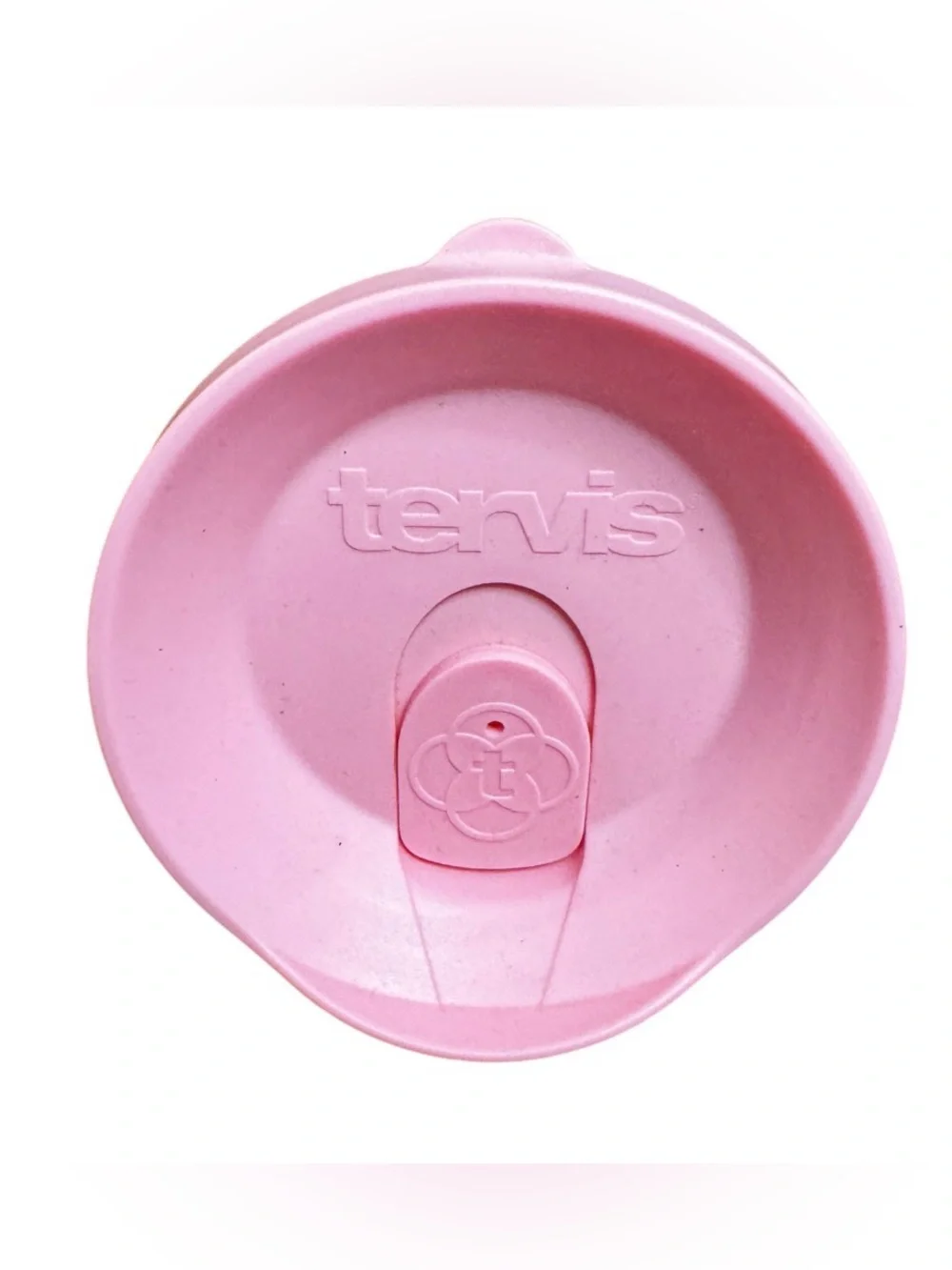 Tervis 24oz Tumbler Double Wall Insulated Clear Polka Dot Flip Flops Pink Green